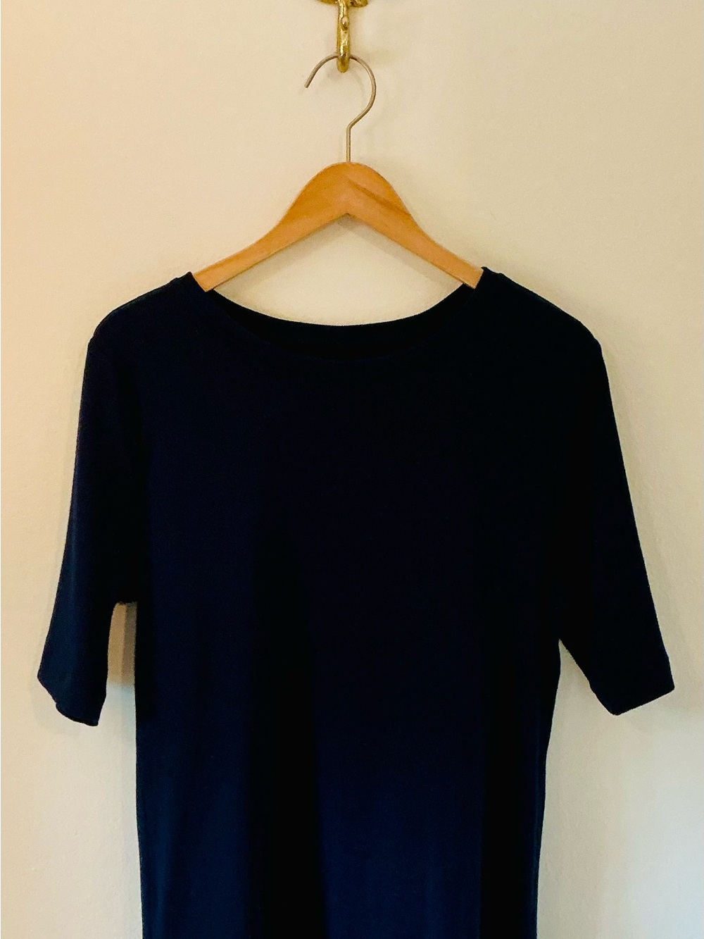 LOFT Elbow Sleeve Ribbed Tee Sz XL - Picture 4 of 4